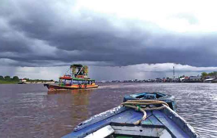 SAKSI BISU: Sungai Mentaya jadi saksi bisu perubahan peradaban dan pola hidup masyarakat Sampit.
