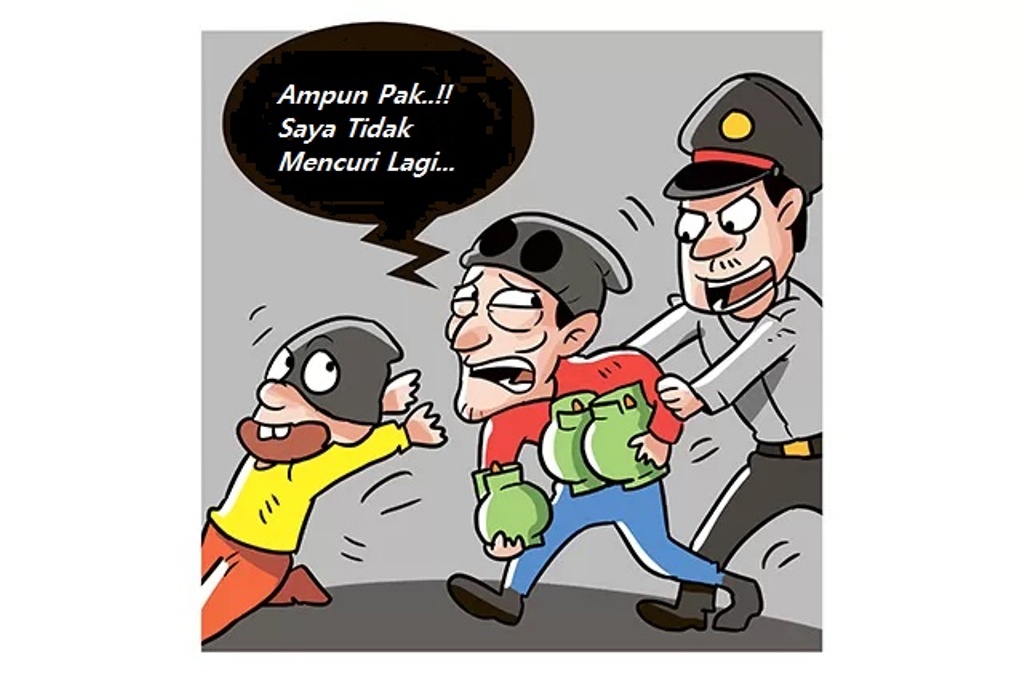 ilustrasi pencurian tabung elpiji