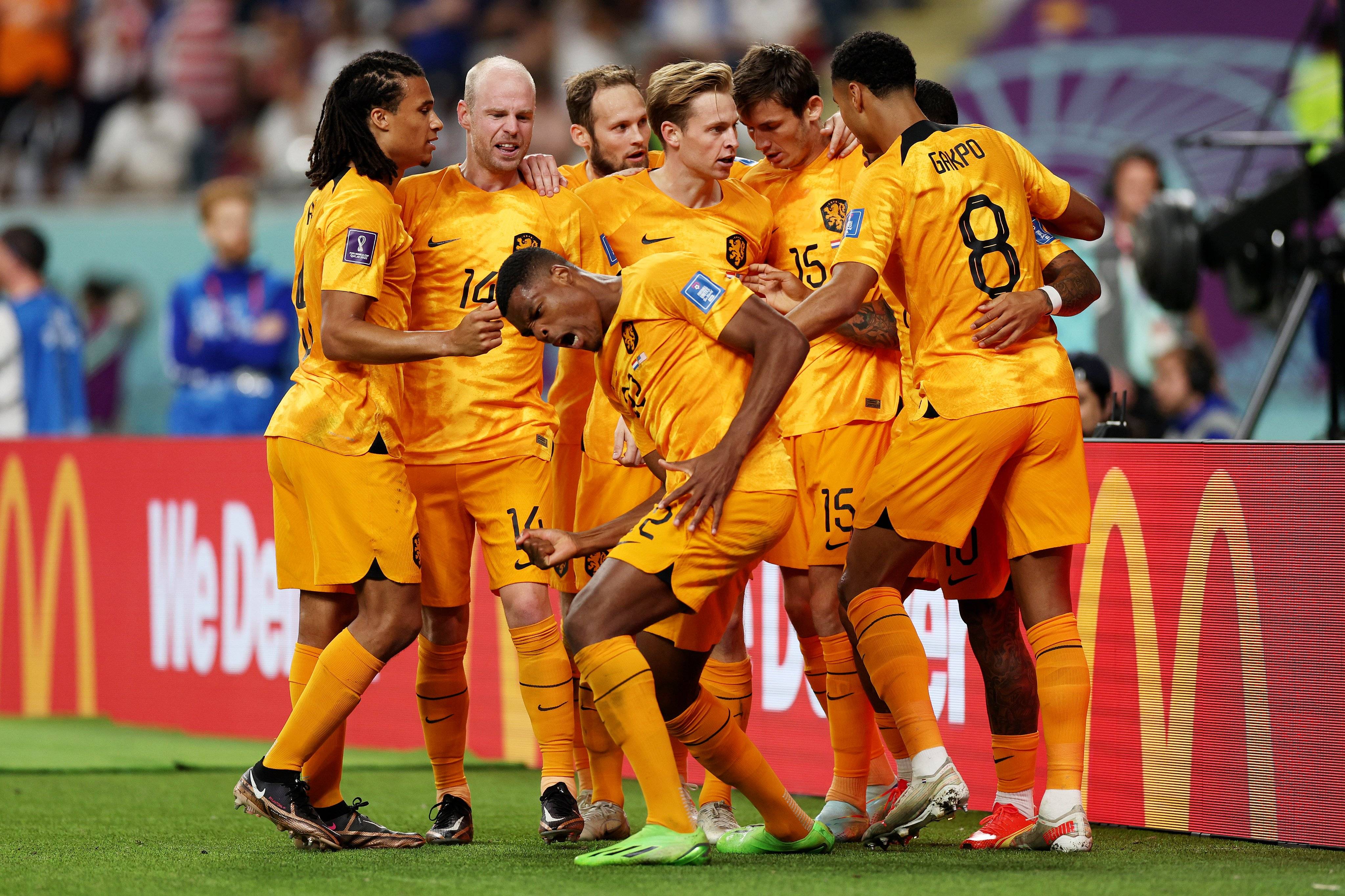 KELAS DUNIA: Para pemain timnas Belanda yang direncanakan bisa menjalin laga persahabatan dengan timnas Indonesia.