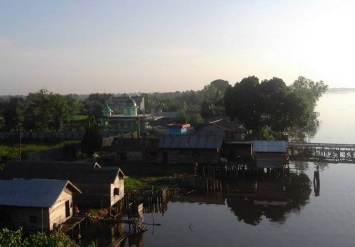 WISATA ALAM: Pulau Telo yang berada di Kecamatan Basarang, Kabupaten Kapuas ini bakal dikembangkan menjadi destinasi wisata. SABRIANOOR/RADAR SAMPIT