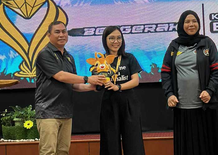 PRESTASi : Kontingen PWI Kalteng memperoleh medali di Porwanas Kalsel 2024. ISTIMEWA/RADAR PALANGKA