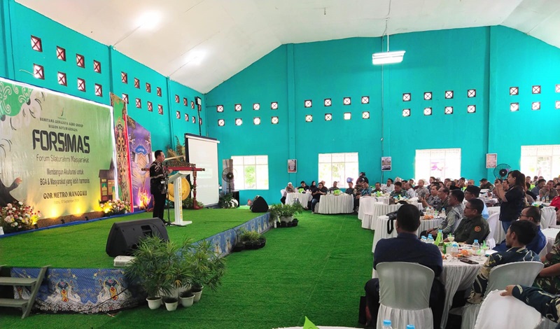 PT Bumitama Gunajaya Abadi (BGB) Region Kotawaringin BGA Group menggelar Forum Silaturahmi Masyarakat (Forsimas) di Gedung Olahraga (GOR) Metro Manggau pada Sabtu (7/9/2024).