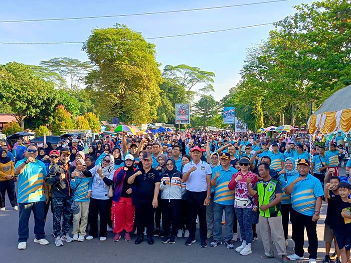CFD hari pertama di Taman Kota Sampit setelah beberapa tahun ditiadakan. (Yuni/Radar Sampit)