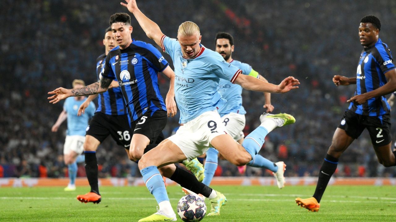 RIVAL : Pertemuan pemain Manchester United versus Inter Milan pada final Liga Champions 2023/2024 lalu.