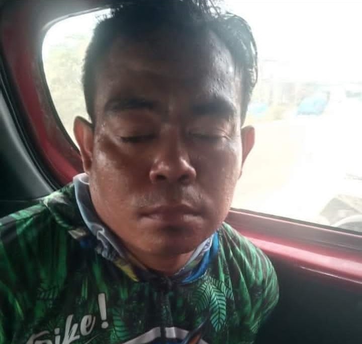 TERDUGA MALING: Seorang pria yang sebelumnya sempat viral usai membobol kios di PPM, akhirnya berhasil digulung petugas, Jumat (20/9) (Istimewa)