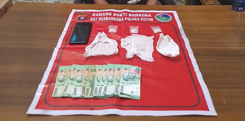 Barang bukti Narkoba yang diamankan aparat kepolisian