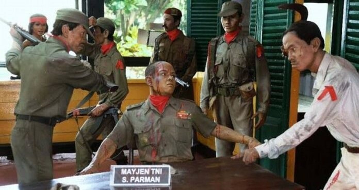 SEJARAH: Diorama penyiksaan para perwira tinggi TNI oleh pelaku G30 S PKI, yang ditampilkan di museum Lubang Buaya, Jakarta.