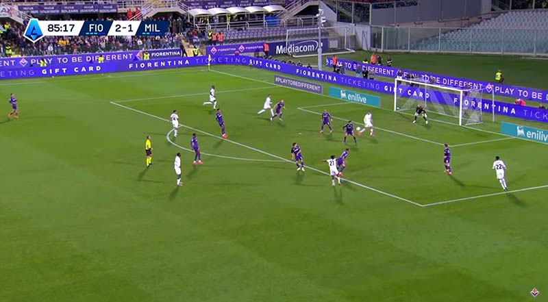 Hasil pertandingan Fiorentina vs AC Milan