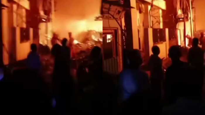 API ASMARA: Screenshots Instagram, kasus perselingkuhan yang memicu 33 rumah terbakar di Makassar. (FOTO: @makassar_iinfo)