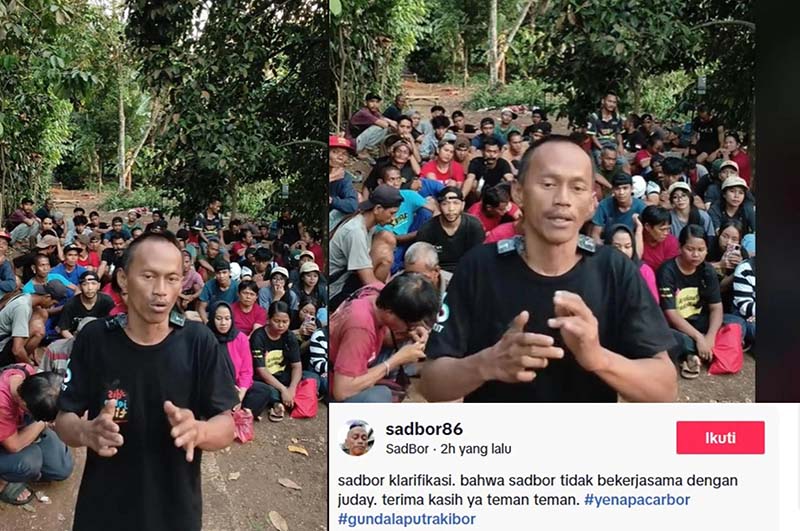 Gunawan Sadbor klarifikasi tidak bekerja sama dengan judol (Foto: tangkapan layar dari Tiktok @sadbor86)
