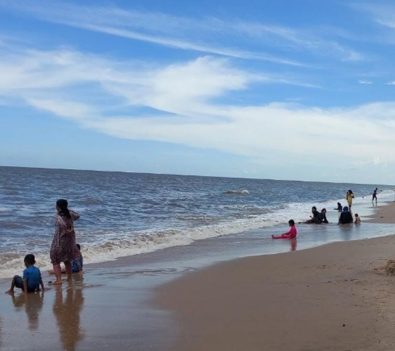 RAWAN PASANG: Kawasan Pantai Ujung Pandaran Kecamatan Teluk Sampit Kabupaten Kotawaringin Timur (Kotim), yang berhadapan dengan perairan utara atau laut Jawa.