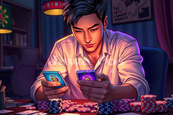 Ilustrasi judi online. (Dimas Pradipta/JawaPos.com)