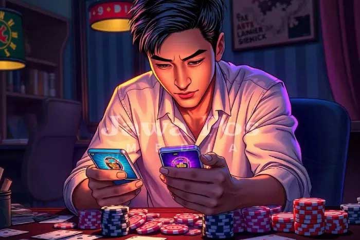 Ilustrasi judi online. (Dimas Pradipta/JawaPos.com)