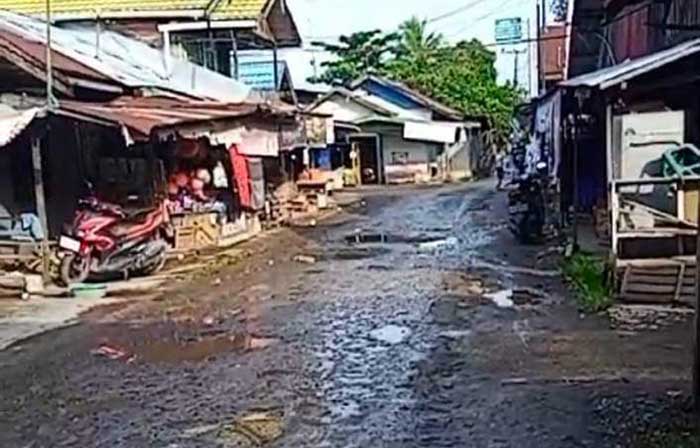INFRASTRUKTUR: Kondisi jalan rusak di Kecamatan Catur, Kabupaten Kapuas, Kalimantan Tengah. SABRIANOR/RADAR SAMPIT