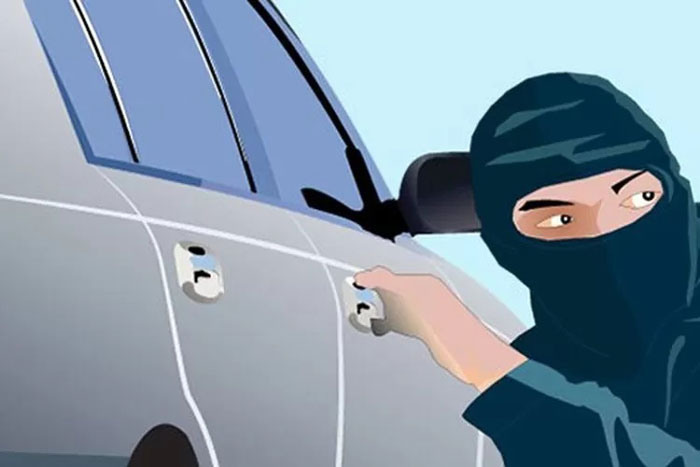 Ilustrasi pencuri mobil/Jawa Pos