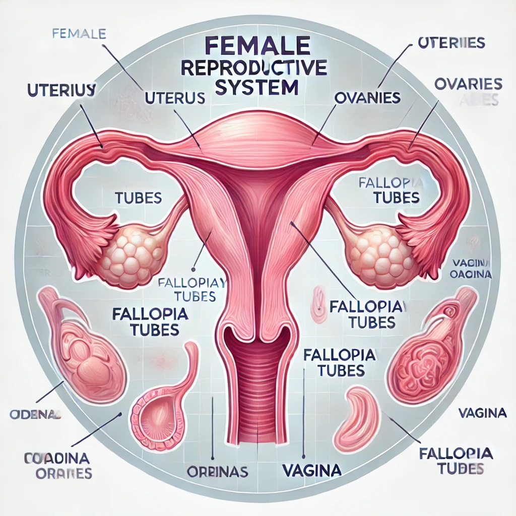 Ilustrasi organ reproduksi perempuan (AI/net)