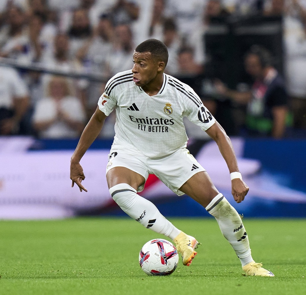 Striker Real Madrid, Kylian Mbappe yang masih belum menunjukkan performa signifikan di La Liga Spanyol musim ini.