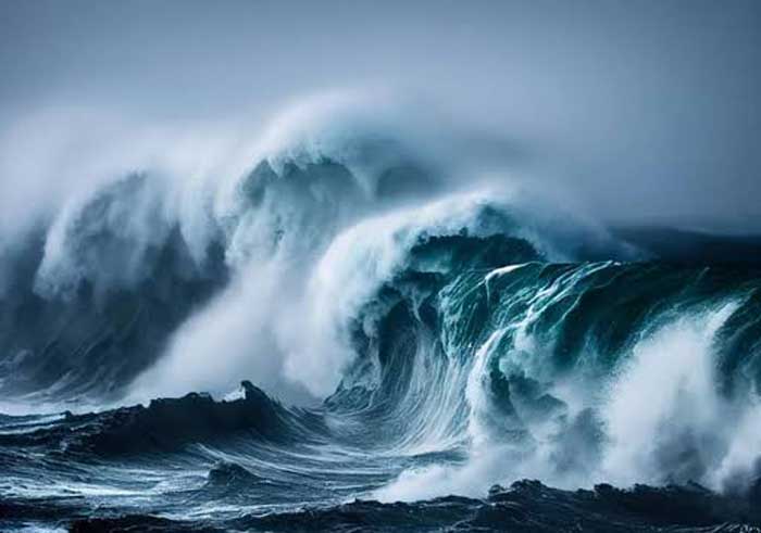 Ilustrasi Tsunami.