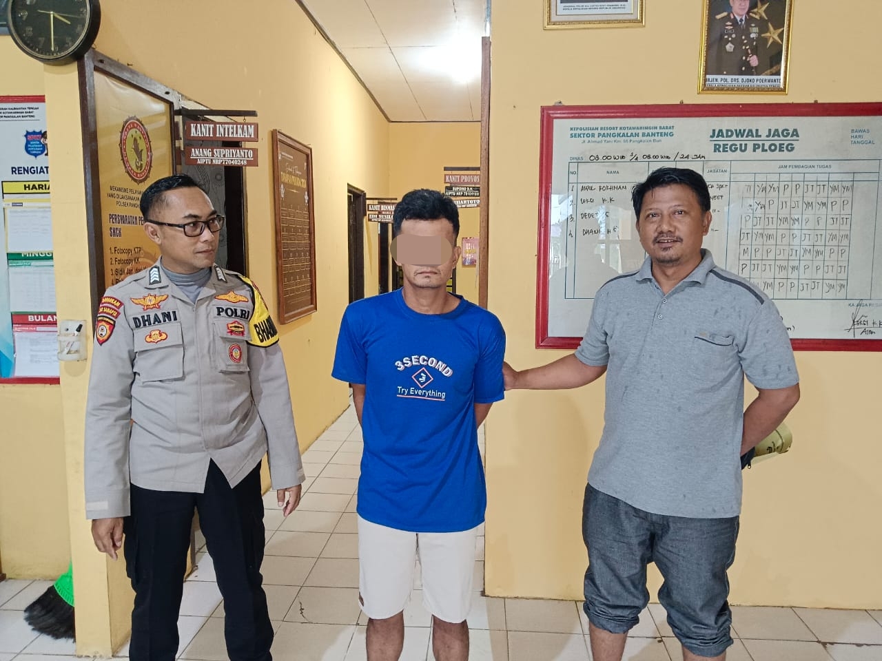 Unit Reskrim Polsek Pangkalan Banteng mengamankan satu pelaku tindak pidana pencurian kendaraan bermotor di Desa Amin Jaya, Kecamatan Pangkalan Banteng, Kabupaten Kotawaringin Barat.