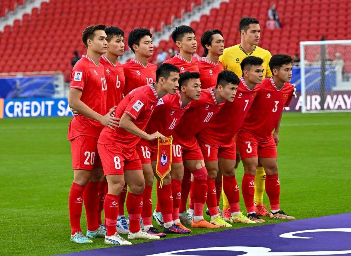 Timnas Vietnam yang akan menjamu Indonesia di negara mereka, dalam laga grup B Piala AFF 2024, Minggu (12/12).