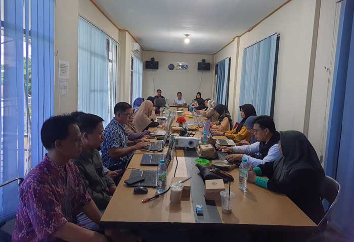 SUDAH DIBUKA: Peluncuran penerimaan mahasiswa baru di lantai dua, ruang rapat UMSA, Jalan Ki Hajar Dewantara, Sabtu (21/12).