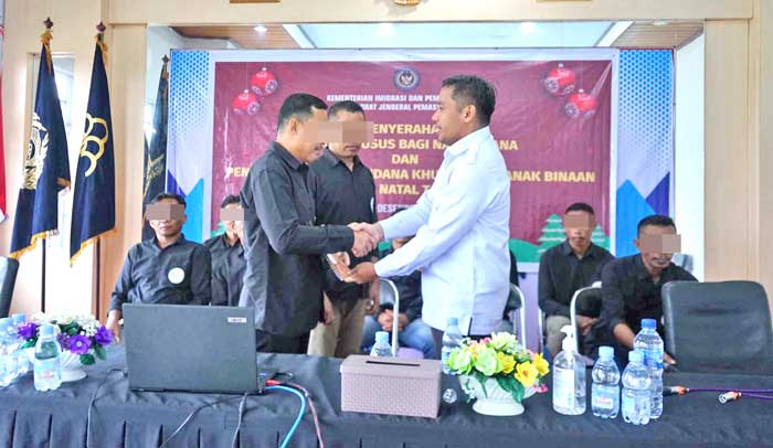 RESMISI NATAL: Narapidana mendapatkan keringanan hukuman dalam rangka menyambut Natal dan Tahun Baru (Nataru), Rabu (25/12).