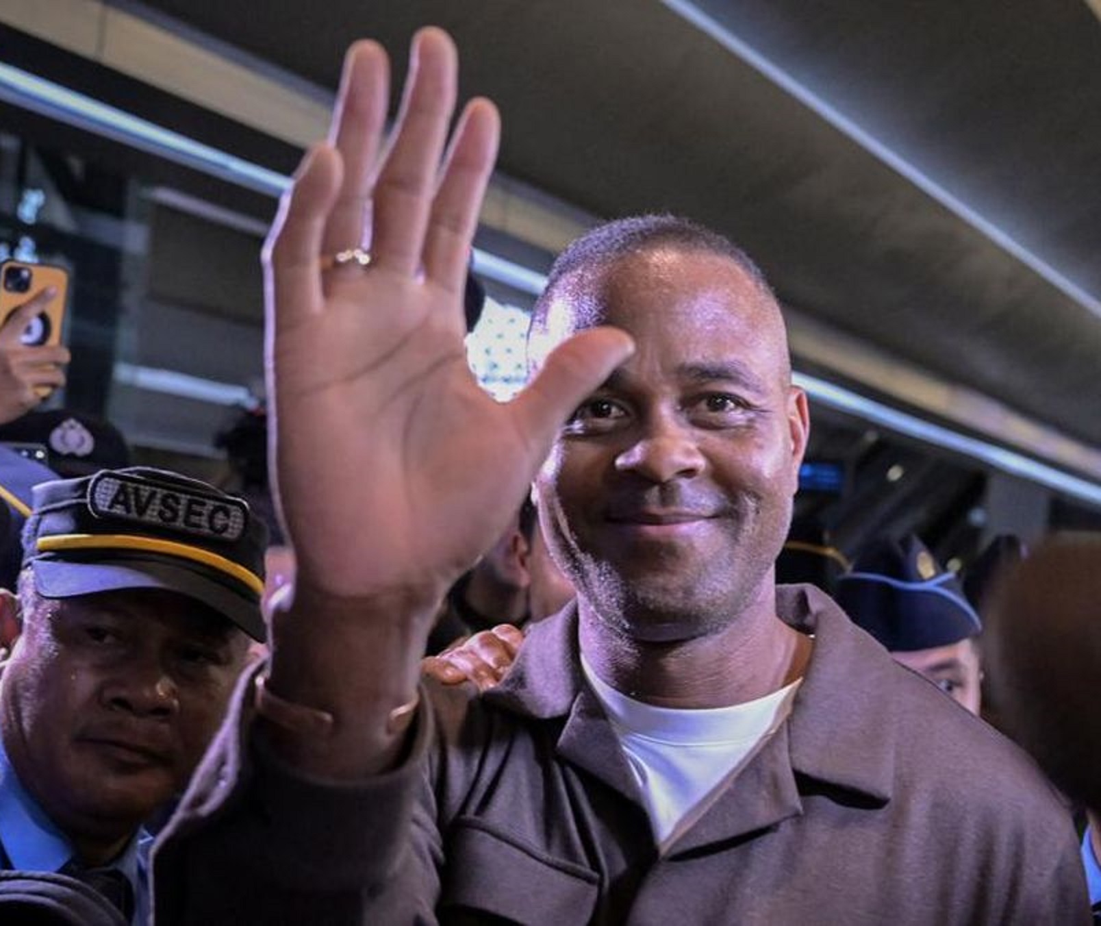 Patrick Kluivert saat tiba di Bandara Soekarno-Hatta, Sabtu (11/1) sore.