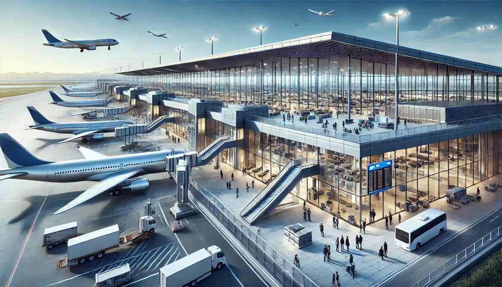Ilustrasi Bandara (AI)