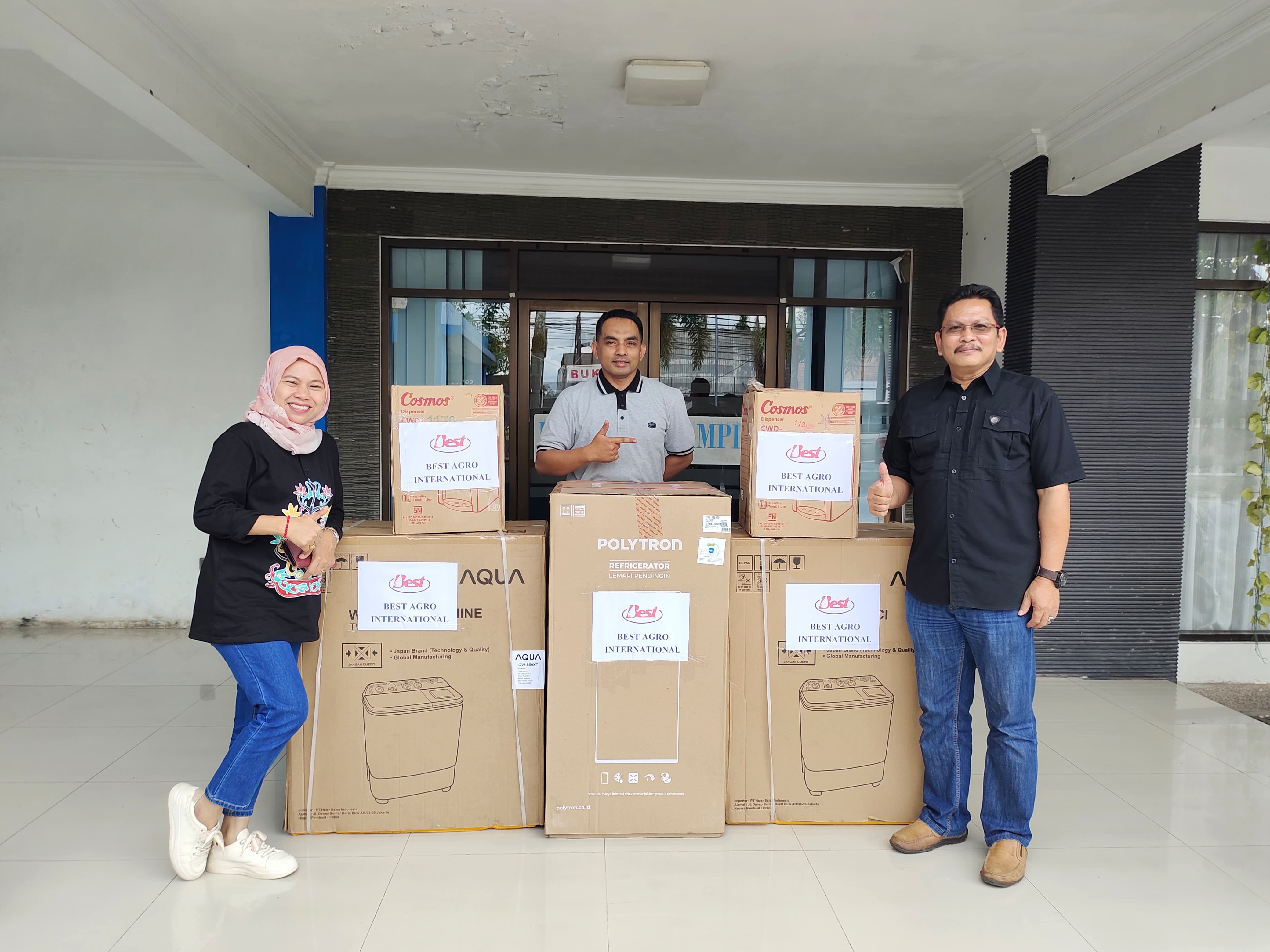 PT Best Agro International menyiapkan hadiah untuk peserta Radar Sampit Fun Run berupa 2 &nbsp;mesin cuci, 1 kulkas, dan dua dispenser. &nbsp;