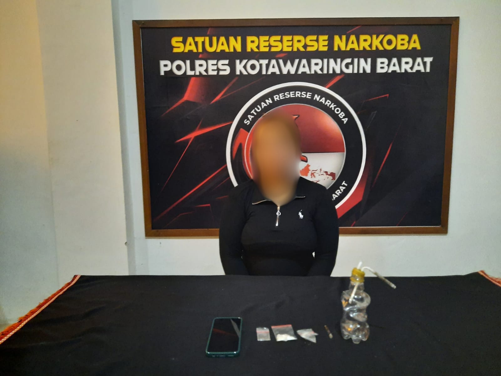 PENGEDAR: Polres Kobar amankan seorang perempuan pengedar sabu di Kelurahan Baru, Kecamatan Arut Selatan, Pangkalan Bun