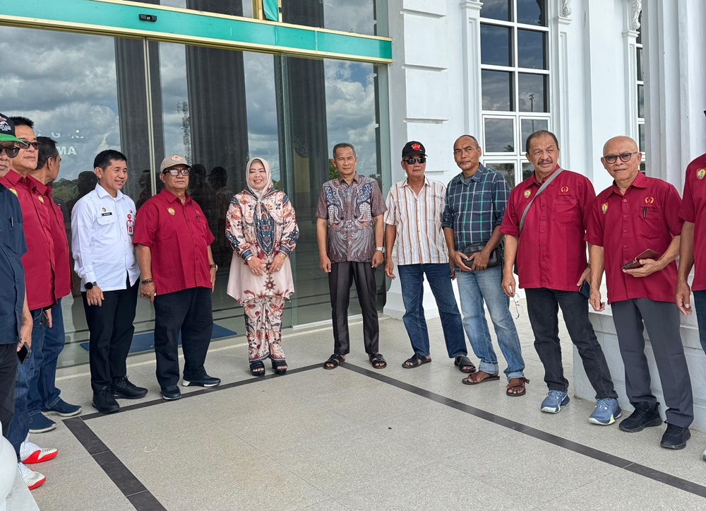 Tim TPP Porprov Kalteng usai pemeriksaan kesiapan venue di Kota Pangkalan Bun