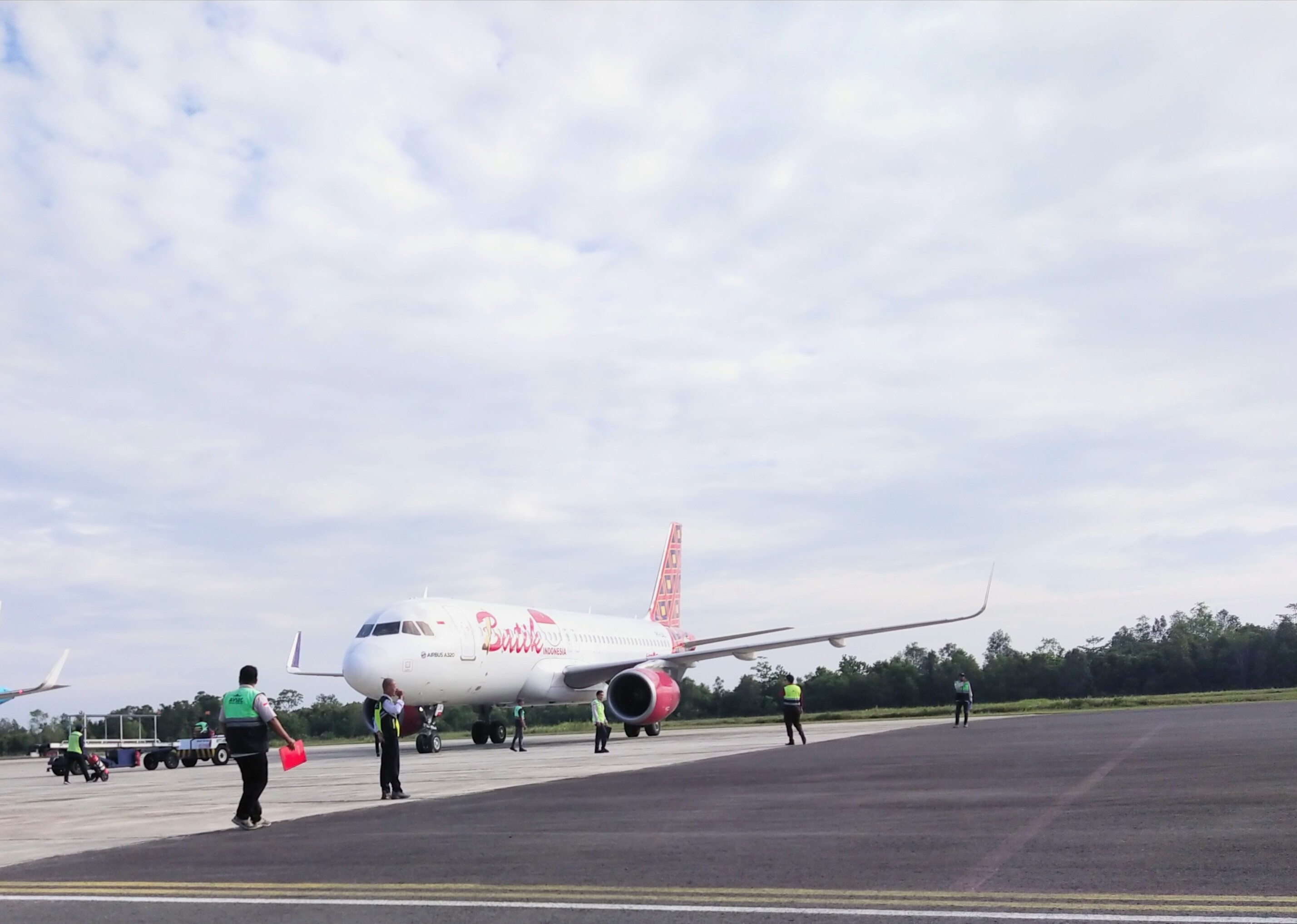 BOEING: Salah satu aktivitas maskapai penerbangan di Bandara Iskandar Pangkalan Bun.