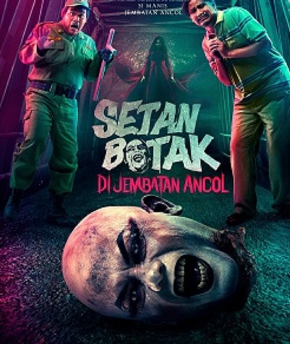 Poster Film Setan Botak di Jembatan Ancol, dengan Ozy Syahputra sebagai pemeran utama