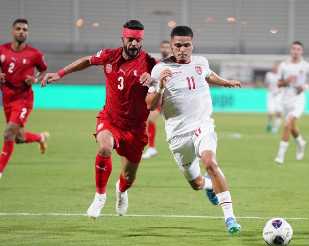 Pertemuan Timnas Bahrain vs Timnas Indonesia, beberapa waktu lalu.