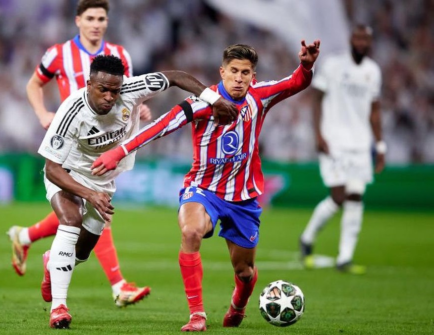 Laga Derbi Madrid pada Leg 1 babak 16 besar UCL 2025, pekan lalu.
