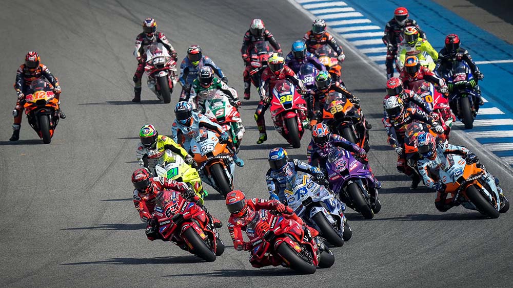 Ilustrasi pebalap motoGP saat di GP Thailand (motogp.com)