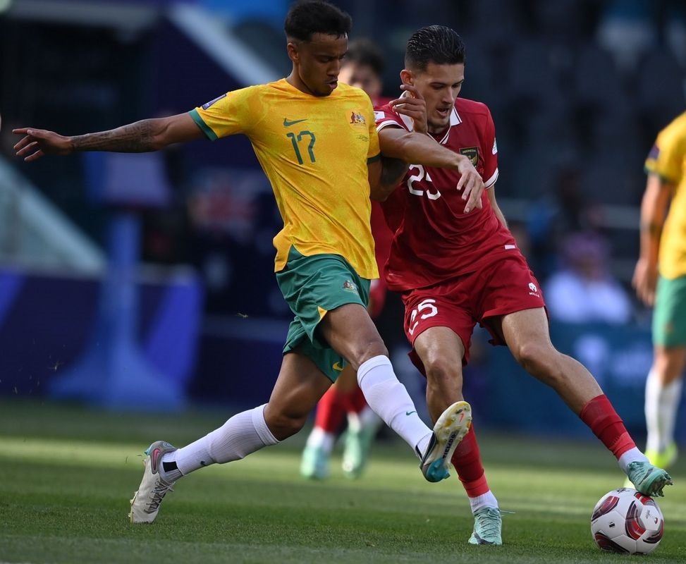 Pertemuan timnas Indonesia dan Australia beberapa waktu lalu.
