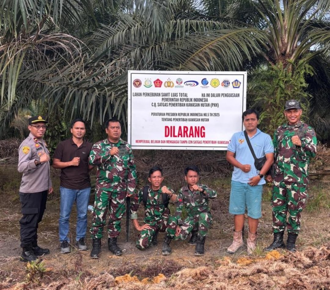 Satgas Garuda Penertiban Kawasan Hutan (PKH) mulai masuk ke Kabupaten Lamandau, Kalimantan Tengah. Tim tersebut dikabarkan menyegel lahan perkebunan di wilayah itu
