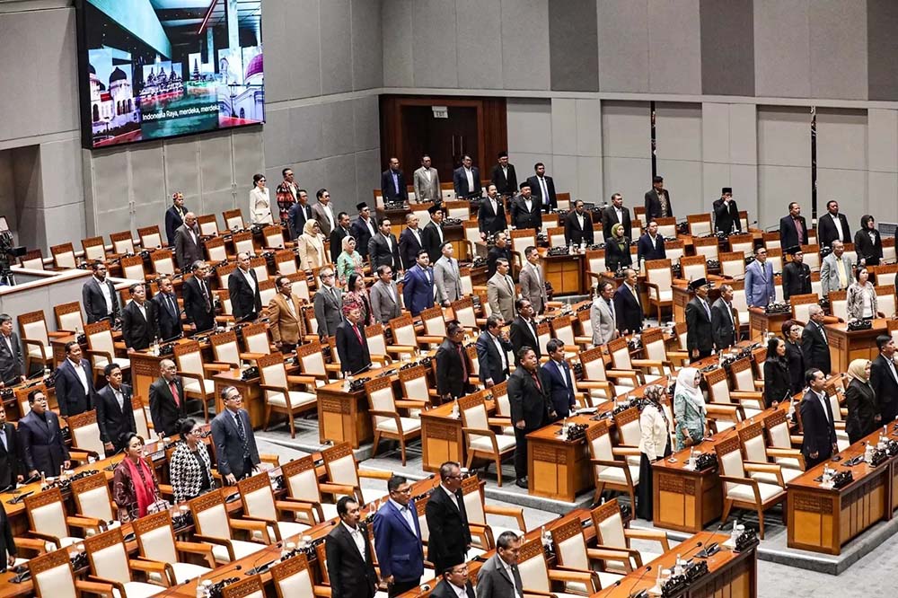 ILUSTRASI: Rapat Paripurna DPR RI. (Salman Toyibi/Jawa Pos)