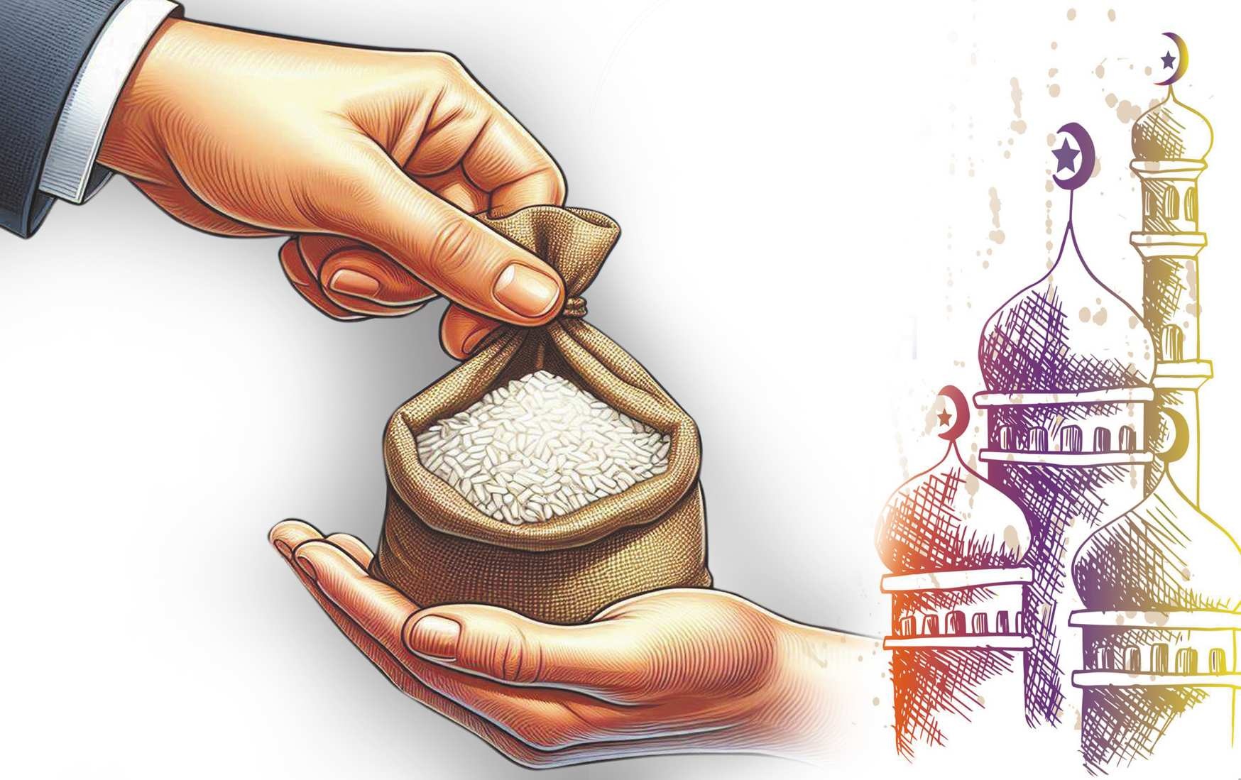 ilustrasi zakat fitrah