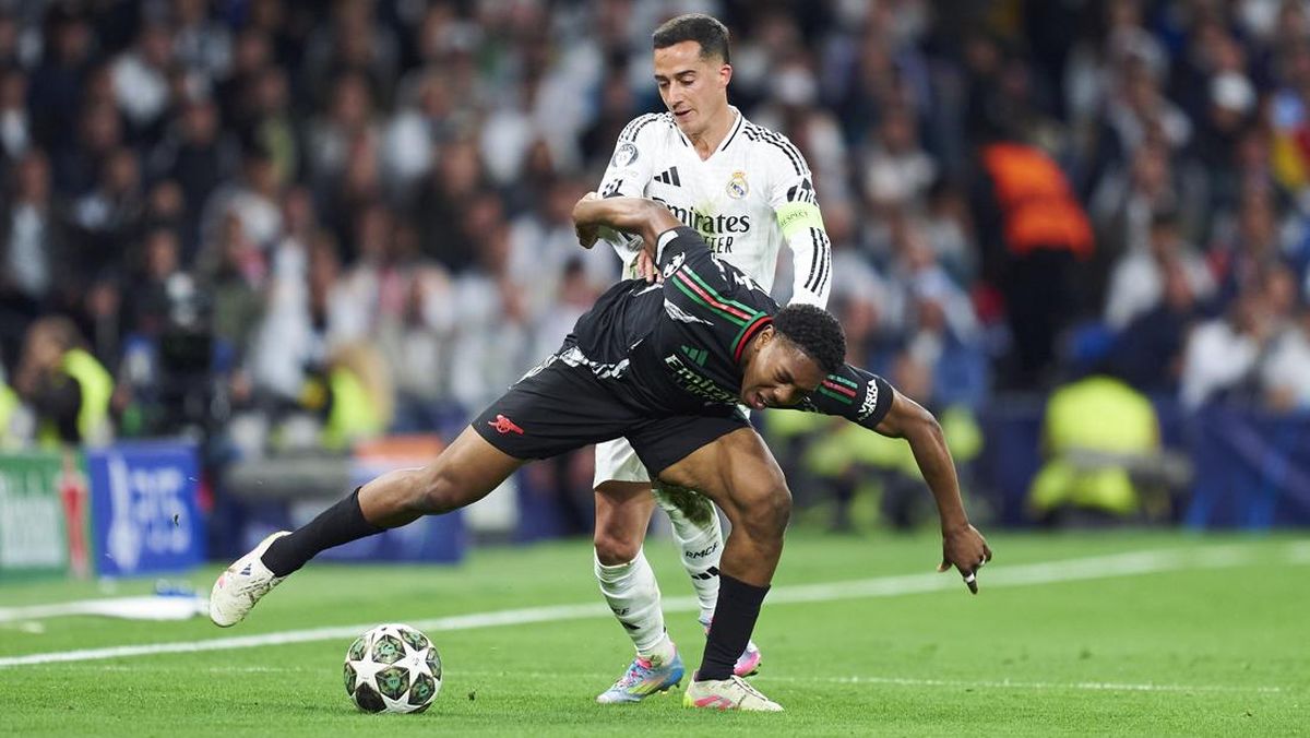 Laga antara Real Madrid pada leg ke 2 babak perempat final Liga Champions 2024/2025.