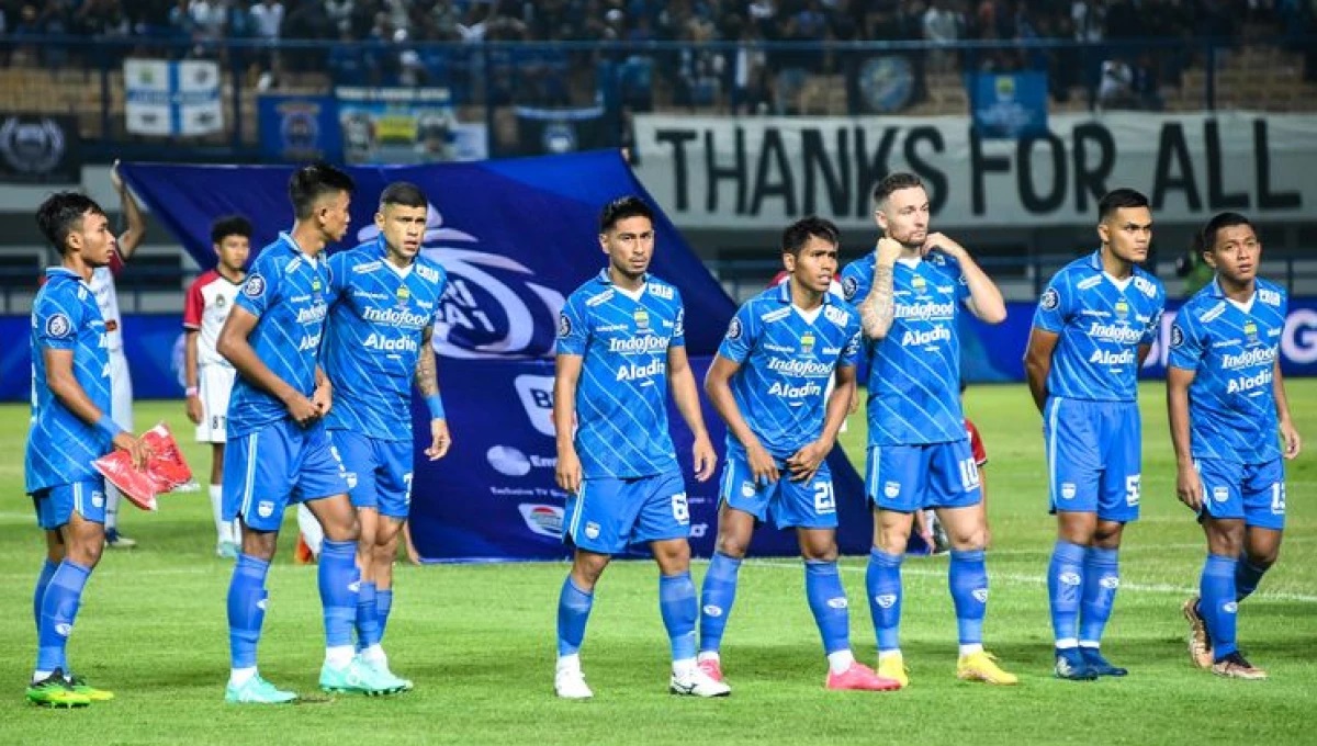 Pemain Persib Bandung saat tampil di salah satu laga Liga 1 Indonesia musim ini.