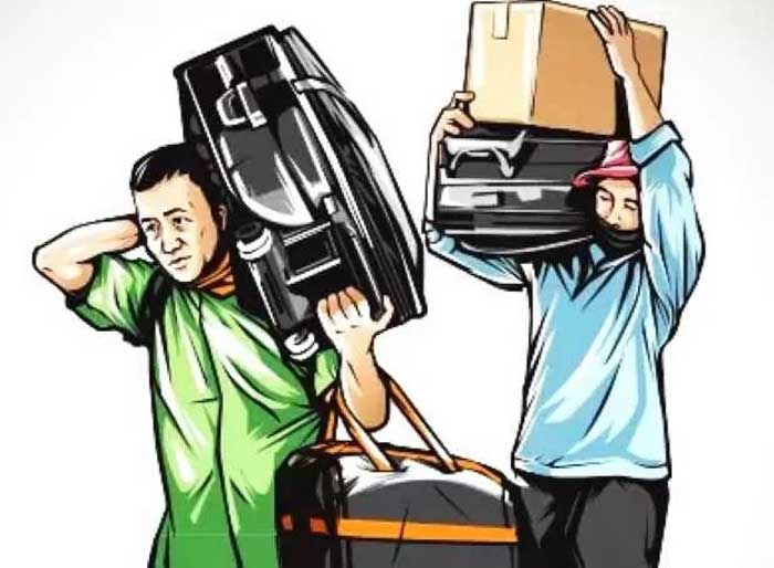 Ilustrasi pekerja migran.
