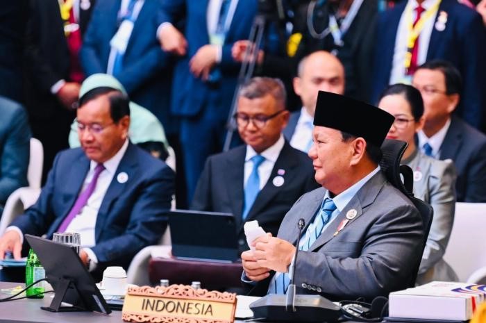 Presiden Republik Indonesia, Prabowo Subianto saat di KTT ASEAN di Malaysia. (Dok. Sekretariat Presiden RI)