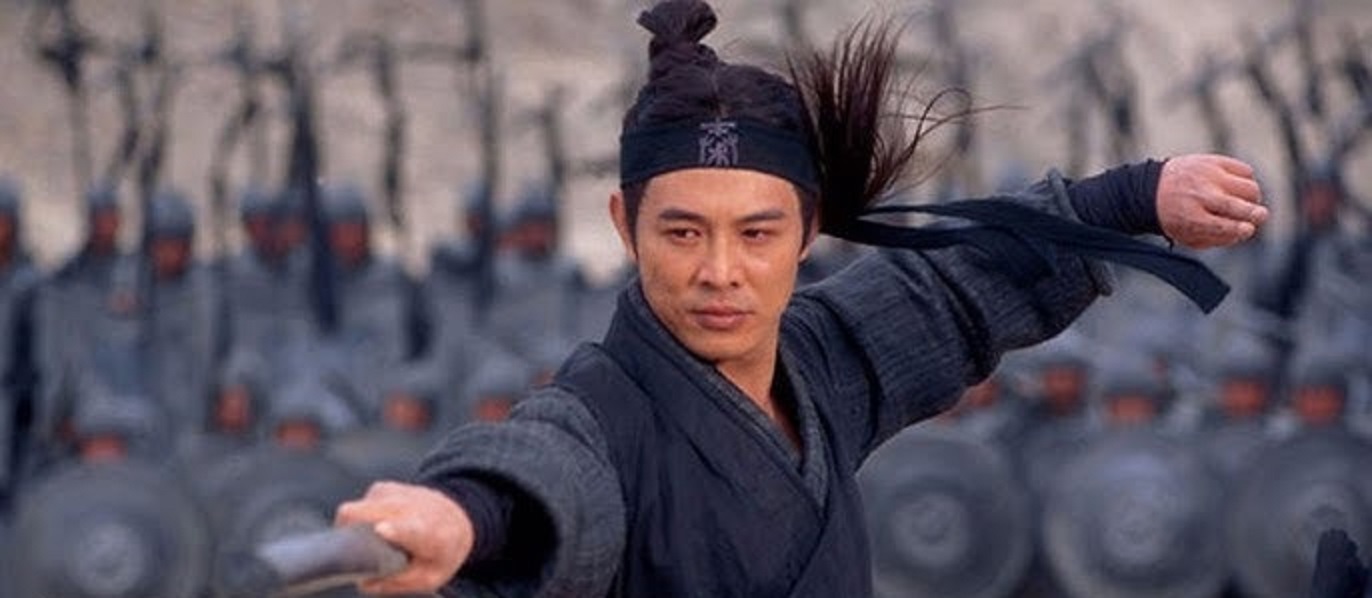 Aktor Jet Li dalam salah satu film kolosalnya.