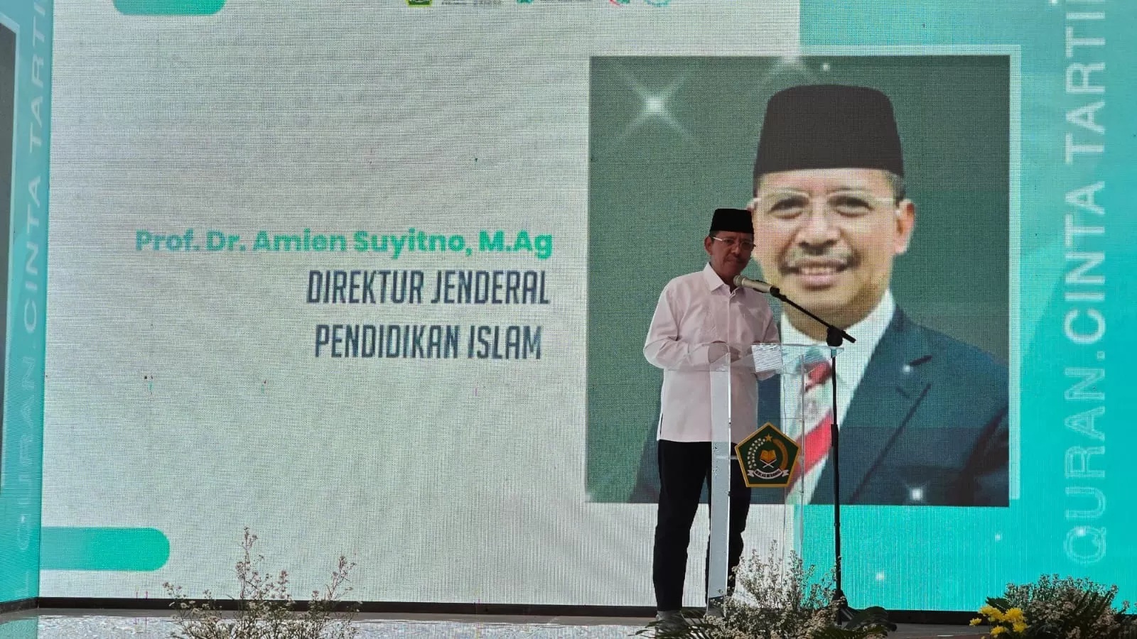 Dirjen Pendidikan Islam Kementerian Agama (Pendis Kemenag) Prof Amien Suyitno. Madrasah Negeri sudah gratis SPP. (Humas Kemenag)