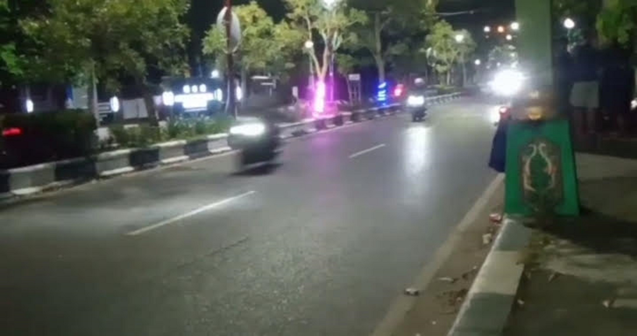 Kawasan Jalan Tambun Bungai, Kuala Kapuas yang sering berubah jadi arena balap liar pada Sabtu (7/6) malam.