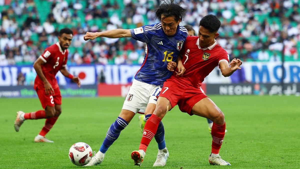 Pertemuan timnas Indonesia vs timnas Jepang beberapa waktu lalu.
