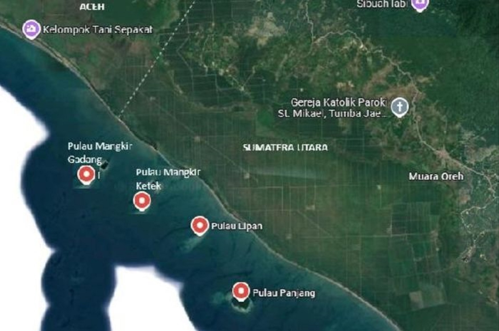 Empat Pulau yang sempat jadi sengketa antara Pemprov Aceh dan Sumatera Utara