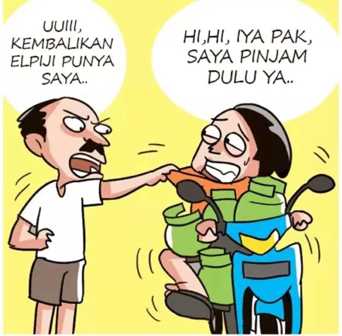 ilustrasi maling elpiji/Jawa Pos Radar Kediri